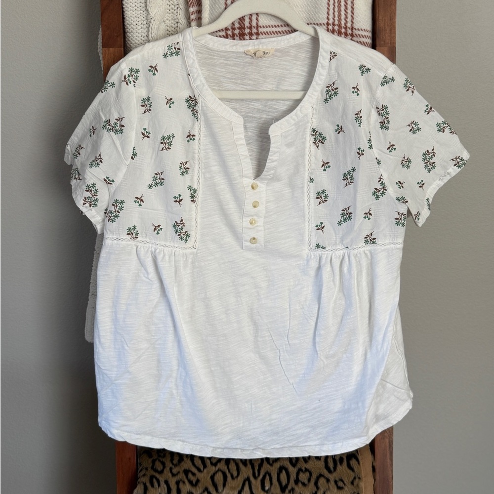 100% Cotton Floral Blouse